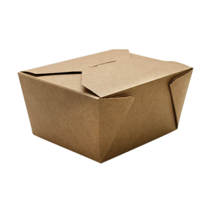 30 fl oz Fold-To-Go Box #1 - Kraft - 450 ct