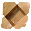 30 fl oz Fold-To-Go Box #1 - Kraft - 450 ct - Image 2