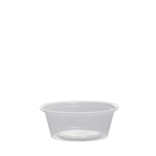 Karat 1.5oz PP Plastic Portion Cups - Clear - 2,500 ct