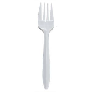 Karat PP Medium Weight Forks Bulk Box - White - 1,000 ct