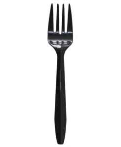 Karat PP Medium Weight Forks Bulk Box - Black - 1,000 ct