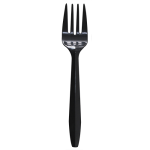Karat PP Medium Weight Forks Bulk Box - Black - 1,000 ct