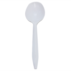 Karat PP Medium Weight Soup Spoons Bulk Box - White - 1,000 ct