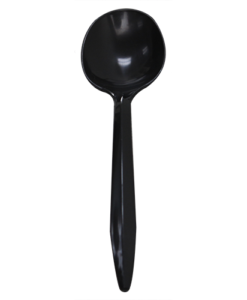Karat PP Medium Weight Soup Spoons Bulk Box - Black - 1,000 ct