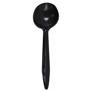 Karat PP Medium Weight Soup Spoons Bulk Box - Black - 1,000 ct