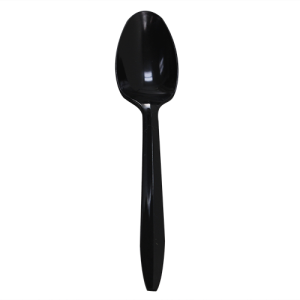 Karat PP Medium Weight Tea Spoons Bulk Box - Black - 1,000 ct