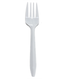 Karat PP Medium Weight Forks - White - 1,000 ct