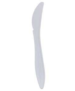 Karat PP Medium Weight Knives - White - 1,000 ct