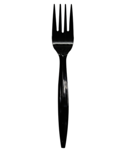 Karat PP Medium Heavy Weight Forks Bulk Box - Black - 1,000 ct
