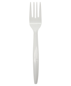 Karat PP Medium Heavy Weight Forks Bulk Box - White - 1,000 ct