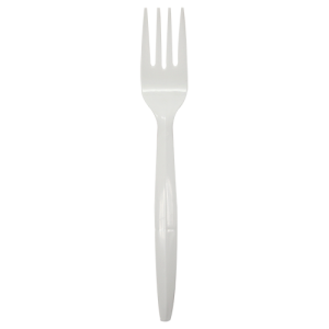Karat PP Medium Heavy Weight Forks Bulk Box - White - 1,000 ct