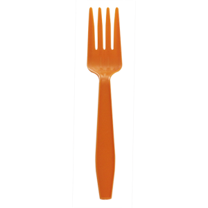 Karat PP Extra Heavy Weight Forks - Orange - 1,000 ct