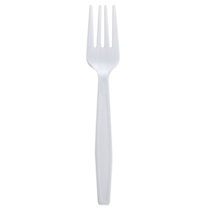 U2030W-Karat PP Extra Heavy Weight Forks - White - 1,000 ct