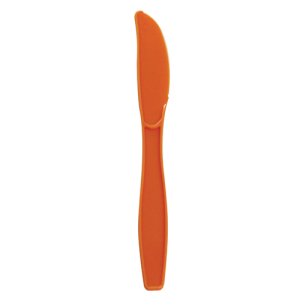Karat PP Extra Heavy Weight Knives - Orange - 1,000 ct