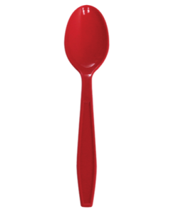 Karat PP Extra Heavy Weight Tea Spoons - Red - 1,000 ct