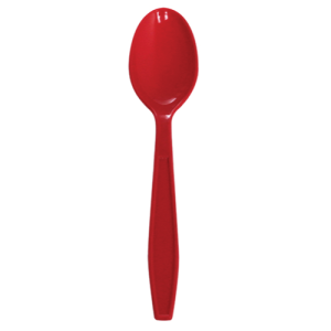 Karat PP Extra Heavy Weight Tea Spoons - Red - 1,000 ct