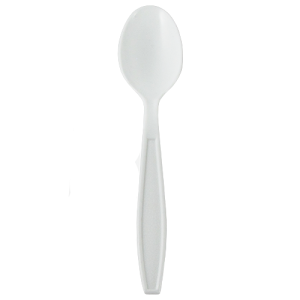 U2033W-Karat PP Extra Heavy Weight Tea Spoons - White - 1,000 ct