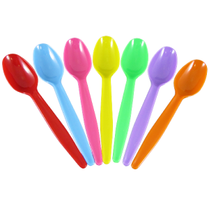 U2100 (Rainbow)-Karat PS Heavy Weight Tea Spoons - Rainbow - 1,000 ct