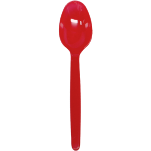 Karat PS Heavy Weight Tea Spoons - Red - 1,000 ct