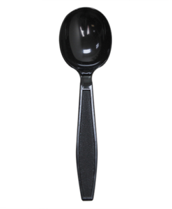 Karat PS Heavy Weight Soup Spoons Bulk Box - Black - 1,000 ct