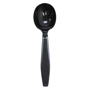 Karat PS Heavy Weight Soup Spoons Bulk Box - Black - 1,000 ct