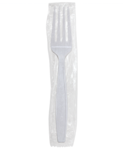 Karat PS Heavy Weight Forks - White - Wrapped - 1,000 ct