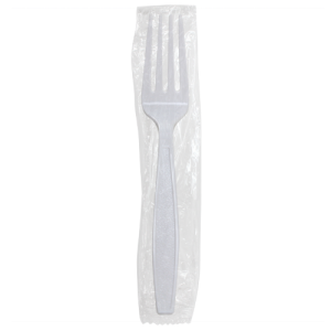 Karat PS Heavy Weight Forks - White - Wrapped - 1,000 ct