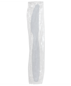 Karat PS Heavy Weight Knives - White - Wrapped - 1,000 ct
