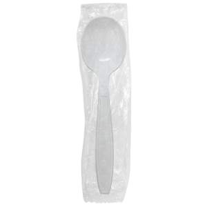 Karat PS Heavy Weight Soup Spoons - White - Wrapped - 1,000 ct