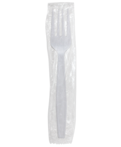 Karat PP Heavy Weight Forks - White - Wrapped - 1,000 ct
