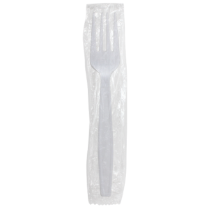 Karat PP Heavy Weight Forks - White - Wrapped - 1,000 ct