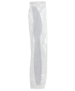 Karat PP Heavy Weight Knives - White - Wrapped - 1,000 ct