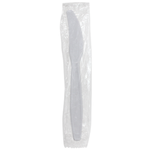 Karat PP Heavy Weight Knives - White - Wrapped - 1,000 ct