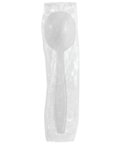 Karat PP Heavy Weight Soup Spoons - White - Wrapped - 1,000 ct