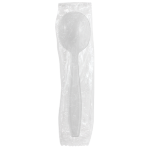 Karat PP Heavy Weight Soup Spoons - White - Wrapped - 1,000 ct