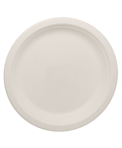 KE-BPR07-1C-Karat Earth 7'' Compostable Bagasse Round Plates - 1,000 ct