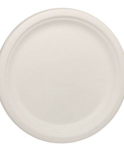 Karat Earth 9'' Compostable Bagasse Round Plates - 500 ct