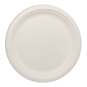 Karat Earth 9'' Compostable Bagasse Round Plates - 500 ct