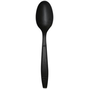 Karat Earth Heavy Weight Bio-Based Tea Spoons - Black - 1000 ct