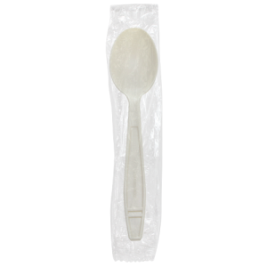 Karat Earth Heavy Weight Bio-Based Tea Spoons - Wrapped - 1,000 ct