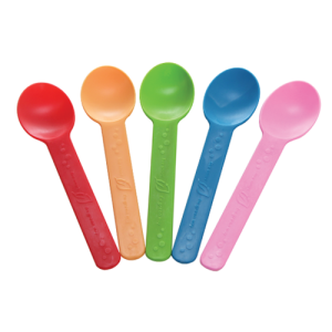 KE-U2300 (Rainbow)-Karat Earth Heavy Weight Bio-Based Spoons - Rainbow - 1,000 ct