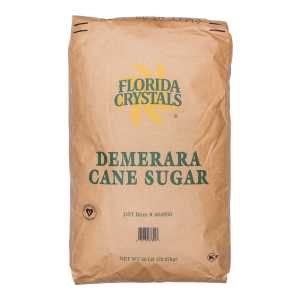 Florida Crystals Wholesome Demerara Raw Cane Sugar - 50 lb