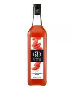 R-Grapefruit Pink, 1.0L-1883 Maison Routin Pink Grapefruit Syrup (1L)