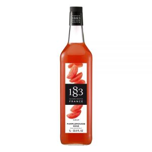 R-Grapefruit Pink, 1.0L-1883 Maison Routin Pink Grapefruit Syrup (1L)
