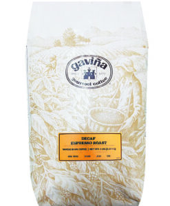 226-Gavina DECAF Esspresso Roast Whole Bean (5 lbs.)