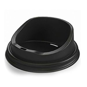 Mug Lids for 10-24oz Hot Cup - Black (90mm) - 1,000 ct