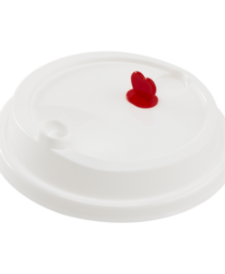C1041HD-PP-Dome Lids for Tall Premium Injection PP Plastic Cup, WHITE - 500 ct