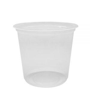 C1025-25oz PP Plastic Flat Rim Extra Wide Cold Cups (120mm) - 500 ct