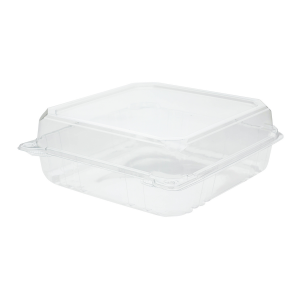 FP-HC99PET-1C-Karat 9''x9'' PET Plastic Hinged Containers - 200 ct