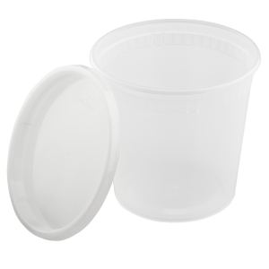 FP-IMDC24-PP-Karat 24oz PP Plastic Injection Molded Deli Containers w/lids (240 sets)
